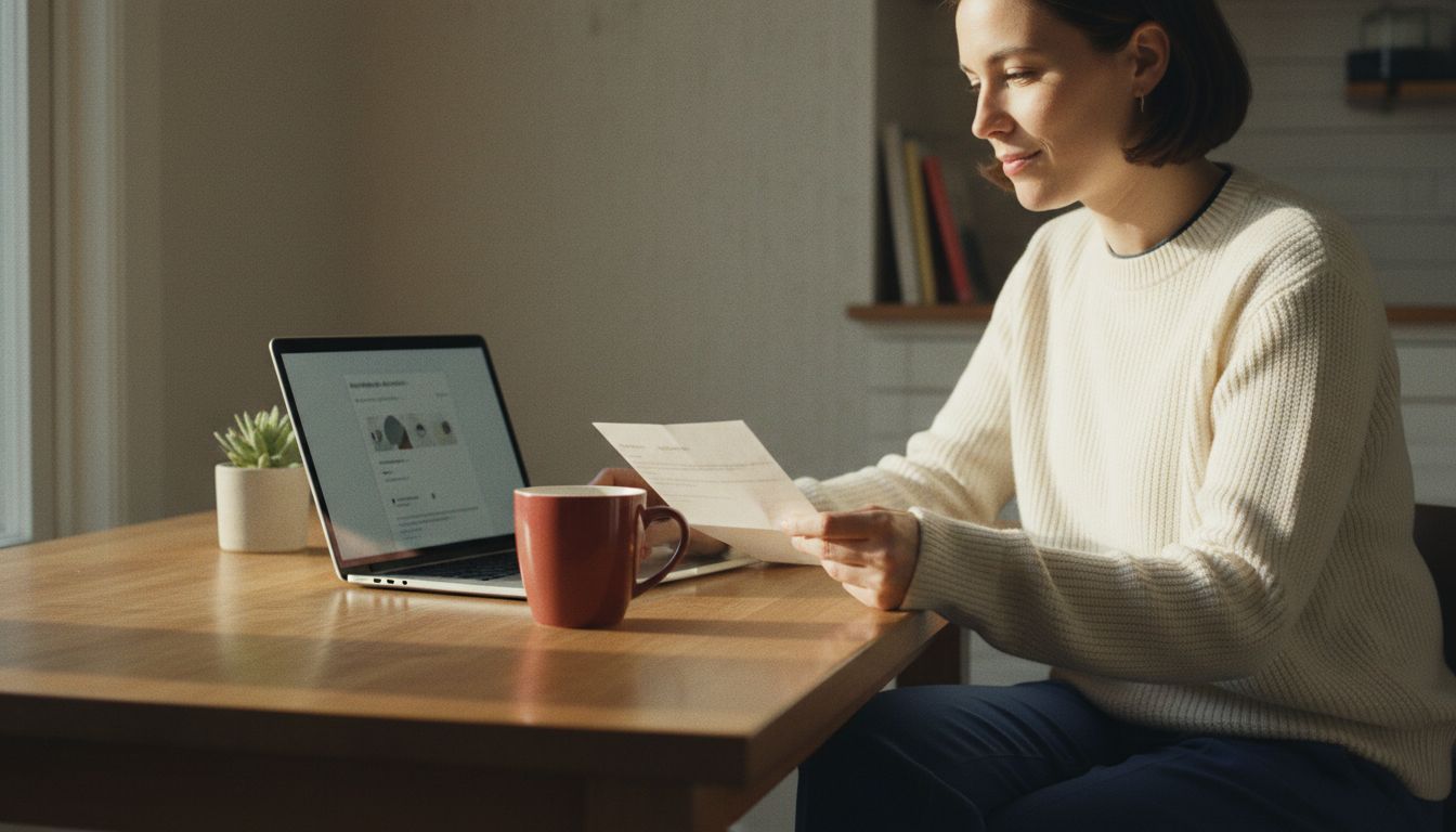 Employee reviewing ICHRA letter at home